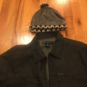 Kenneth Cole Reaction light waxed denim jacket